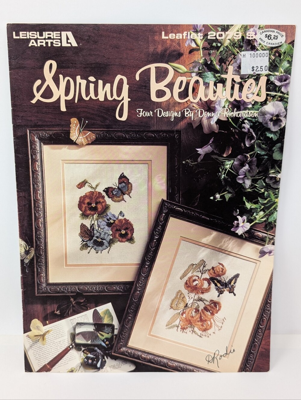 Cross Stitch Pattern Flowers Spring Beauties Butterflies Leisure Arts 20